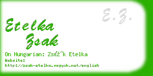 etelka zsak business card